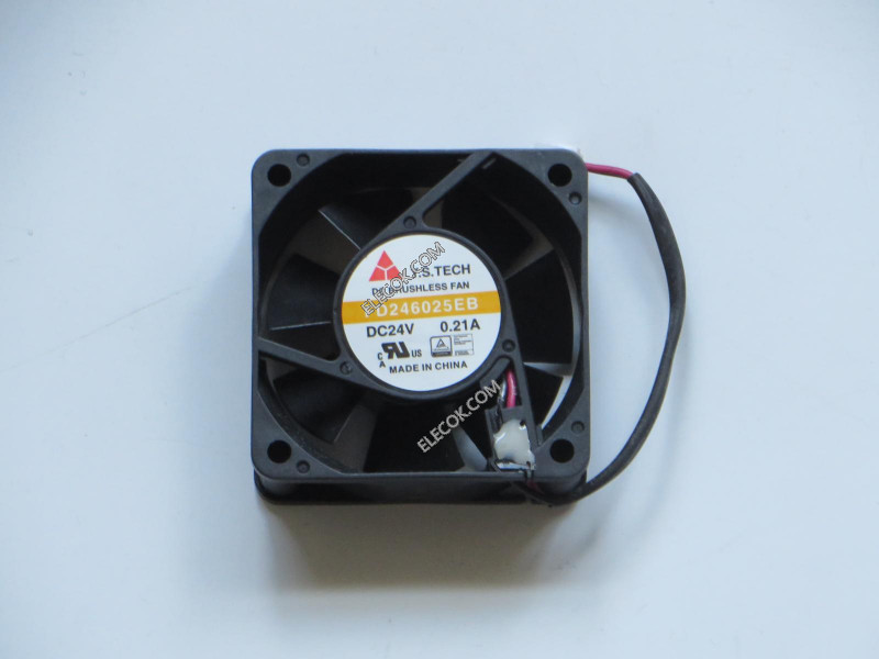 Y.S.TECH FD246025EB 24V 0,21A 2wires Cooling Fan Refurbished 