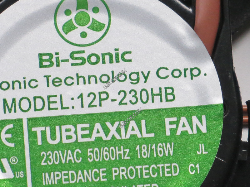 Bi-Sonic 12P-230HB 230V 18/16W 2 vezetékek Cooling Fan 