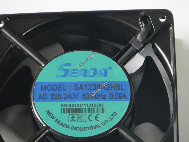 SEADA SA1238A2HBL 220/240V 0,09A 2 dráty Cooling Fan 