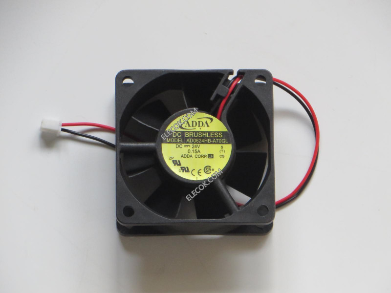 ADDA AD0624HB-A70GL 24V 0,15A 3,6W 2wires Cooling Fan 