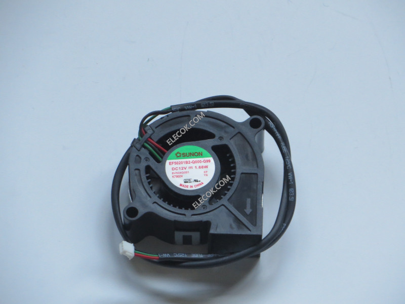 SUNON EF50201B2-Q000-G99 12V 1,68W 3wires Cooling Fan 