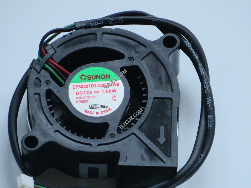 SUNON EF50201B2-Q000-G99 12V 1,68W 3wires Cooling Fan 