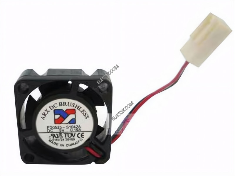 ARX FD0525-S1042A 5V 0.19A 2wires Cooling Fan