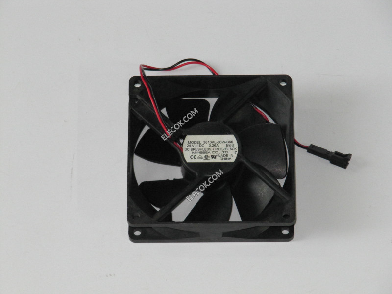 NMB 3610KL-05W-B60 24V 0,26A 2wires Cooling Fan 
