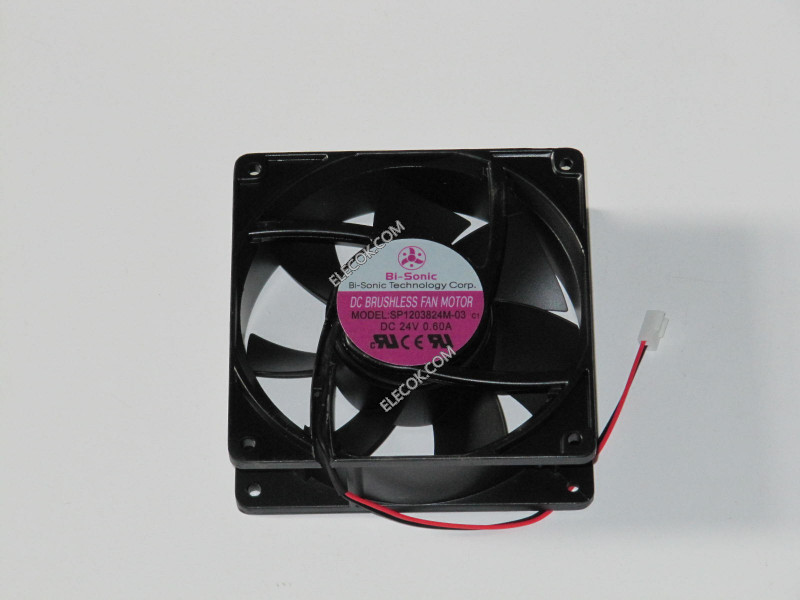 Bi-Sonic SP1203824M-03 24V 0.6A  2Wires Cooling Fan