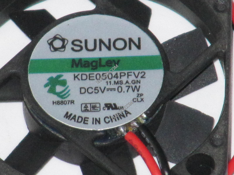 SUNON KDE0504PFV2 5V 0,7W 2wires Cooling Fan 