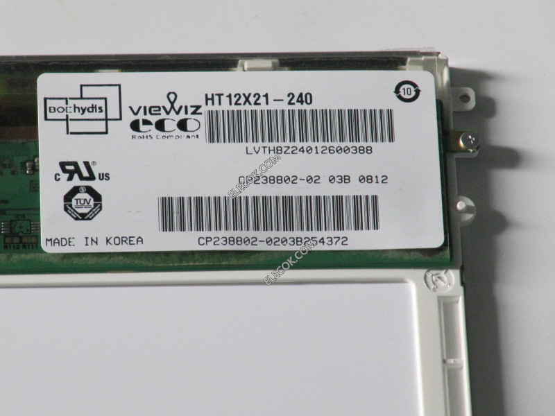 HT12X21-240 12,1" a-Si TFT-LCD Panel számára BOE HYDIS 