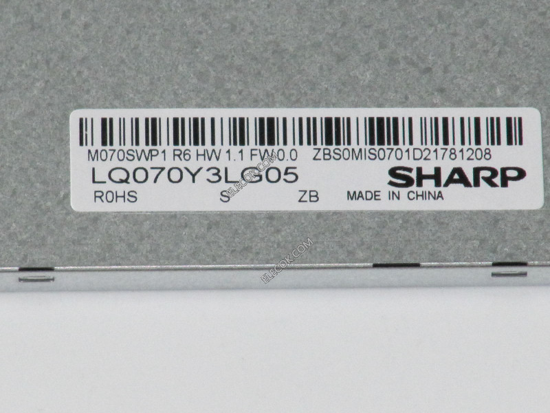 LQ070Y3LG05 7,0" a-Si TFT-LCD Panel pro SHARP 