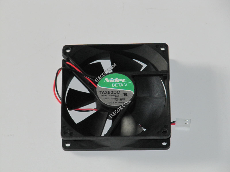 Nidec C34422-16 12V 0.4A 2wires Cooling Fan