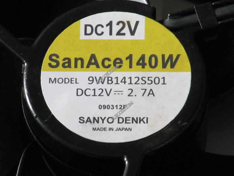 Sanyo 9WB1412S501 12V 4wires Cooling Fan