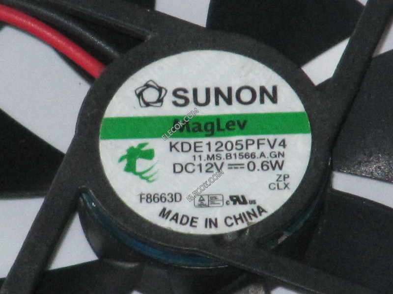 SUNON KDE1205PFV4 12V 0.6W 2wires MagleV Cooling Fan