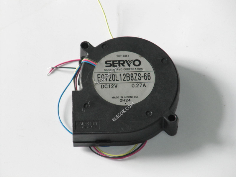 SERVO E0720L12B8ZS-66 12V 0.27A 4wires cooling fan