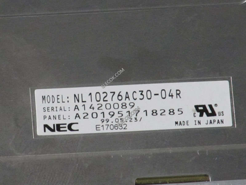 NL10276AC30-04R 15.0" a-Si TFT-LCD Panel számára NEC 