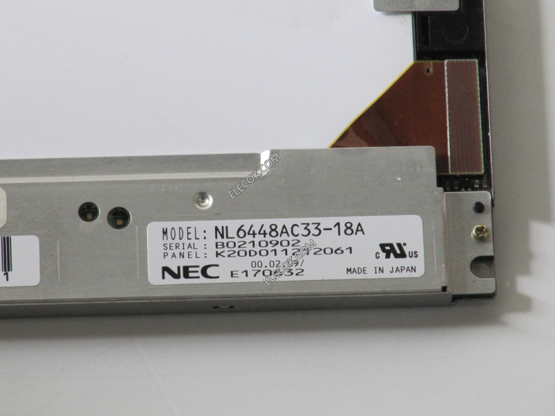 NL6448AC33-18A 10,4" a-Si TFT-LCD Panel számára NEC 