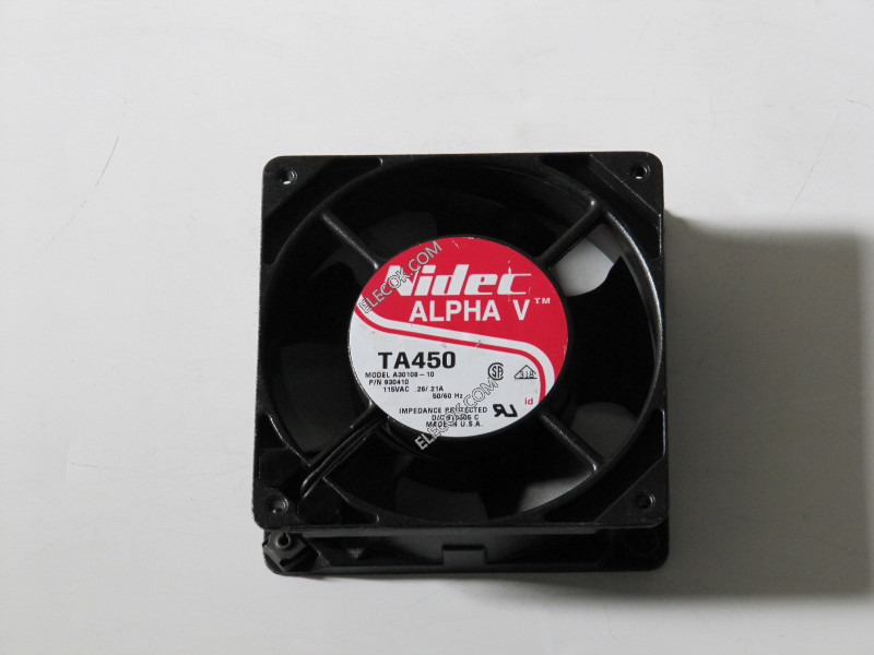 Nidec A30108-10 115V 0.26/0.21A 2wires cooling fan