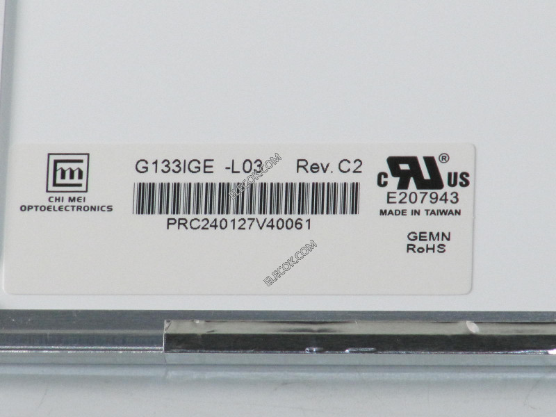 G133IGE-L03 13,3" a-Si TFT-LCD Panel számára CHIMEI INNOLUX 