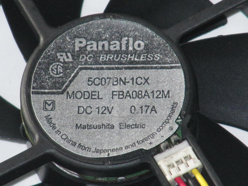 panaflo FBA08A12M 12V 0.17A 3wires Cooling Fan