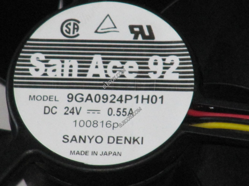 Sanyo 9GA0924P1H01 24V Cooling Fan
