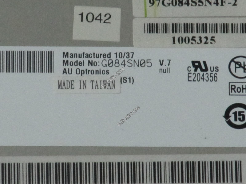 G084SN05 V7 8,4" a-Si TFT-LCD Panel számára AUO without érintőkijelző used 