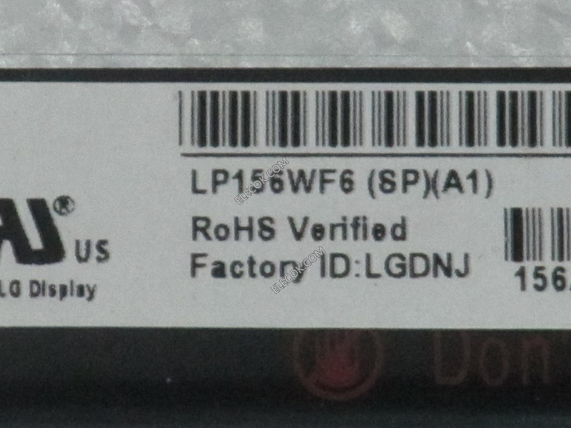 LP156WF6-SPA1 15,6" a-Si TFT-LCD Panel pro LG Display 