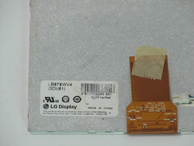 LB070WV4-SD01 7.0" a-Si TFT-LCD Panel pro LG Display 