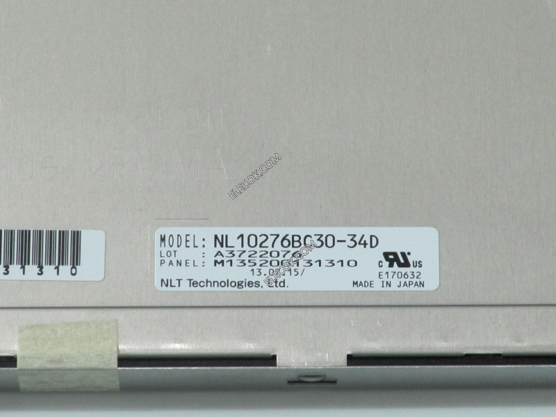 NL10276BC30-34D 15.0" a-Si TFT-LCD Panel számára NEC used 