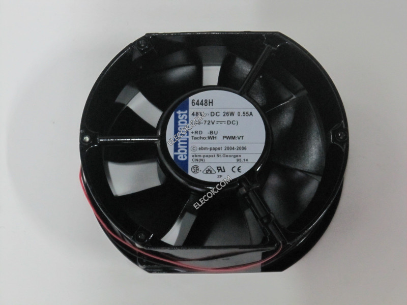 EBM-Papst 6448H 48V 26W 2wires Cooling Fan