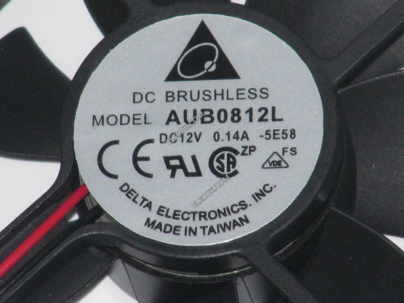 DELTA AUB0812L 12V 0,14A 2wires cooling fan 