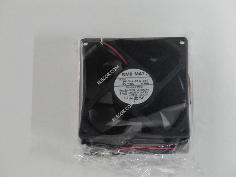 NMB 3615KL-04W-B50 12V 0.46A 2wires Cooling Fan