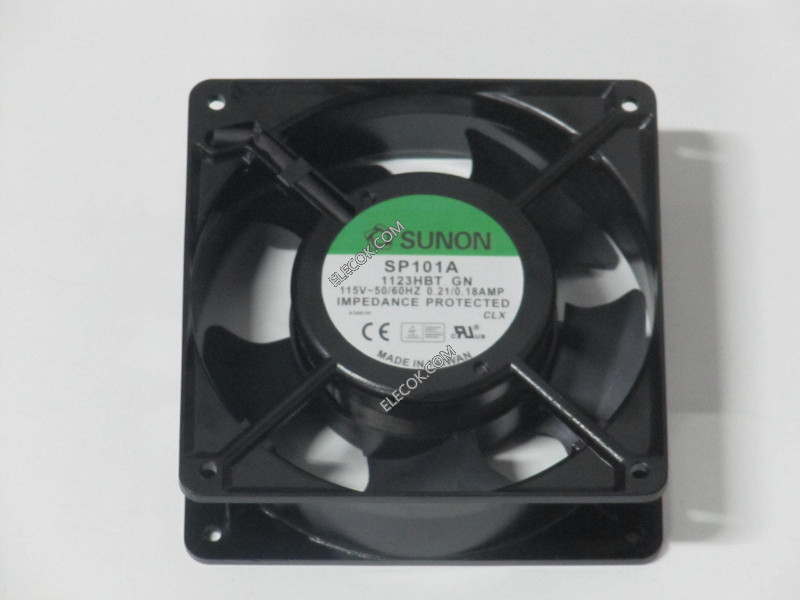 Sunon SP101A 1123HBT.GN 115V 0.18A 20/18W 2wires Cooling Fan