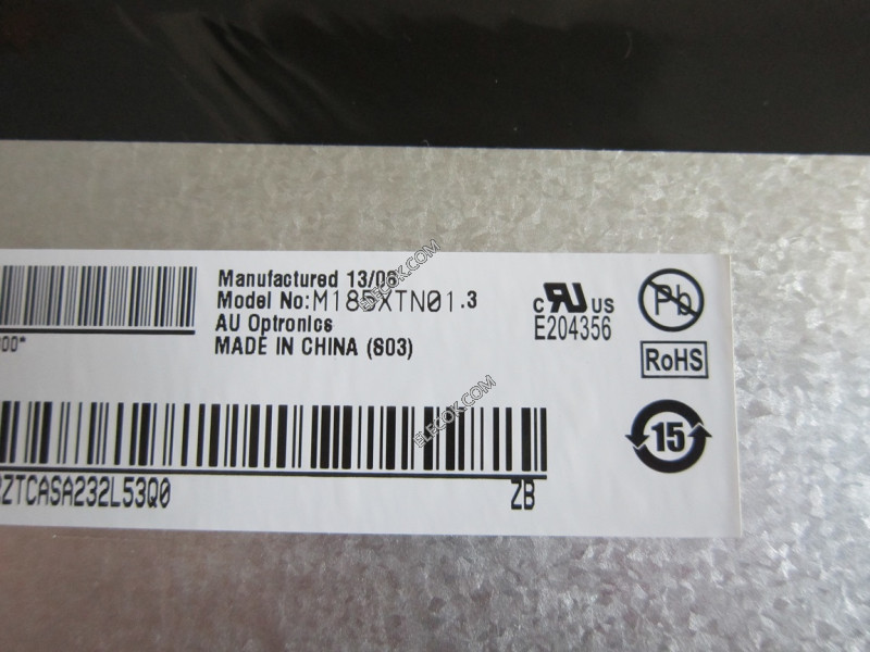 M185XTN013 18,5" a-Si TFT-LCD Panel számára AUO 