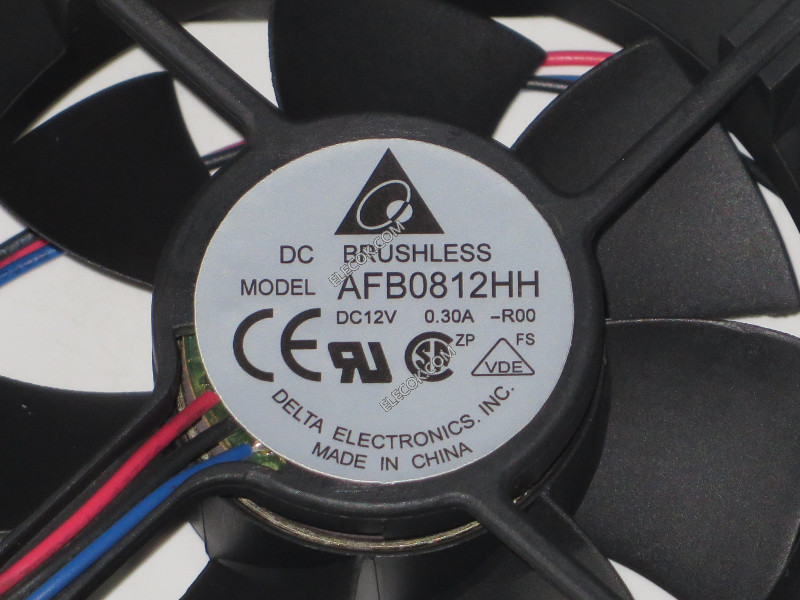 DELTA AFB0812HH-R00 12V 0.3A  3wires Cooling Fan