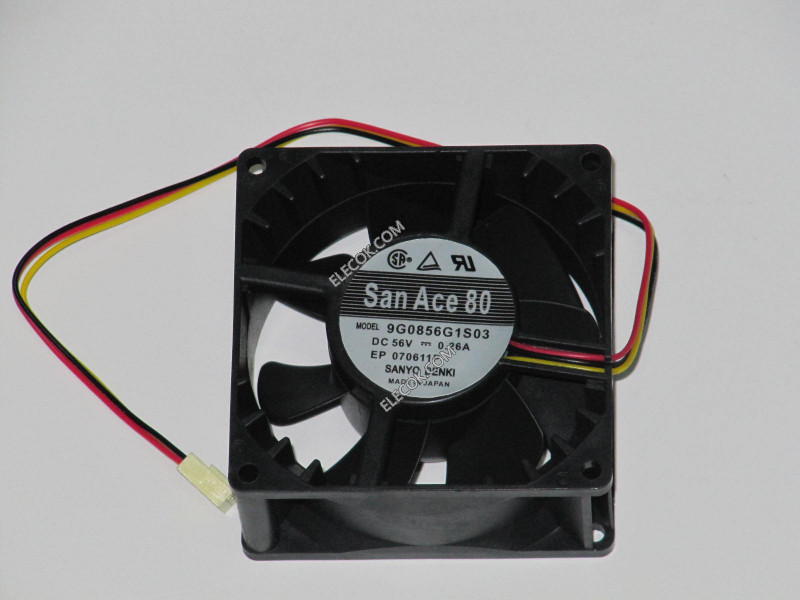 Sanyo 9G0856G1S03 56V 0,26A 3wires Cooling Fan 