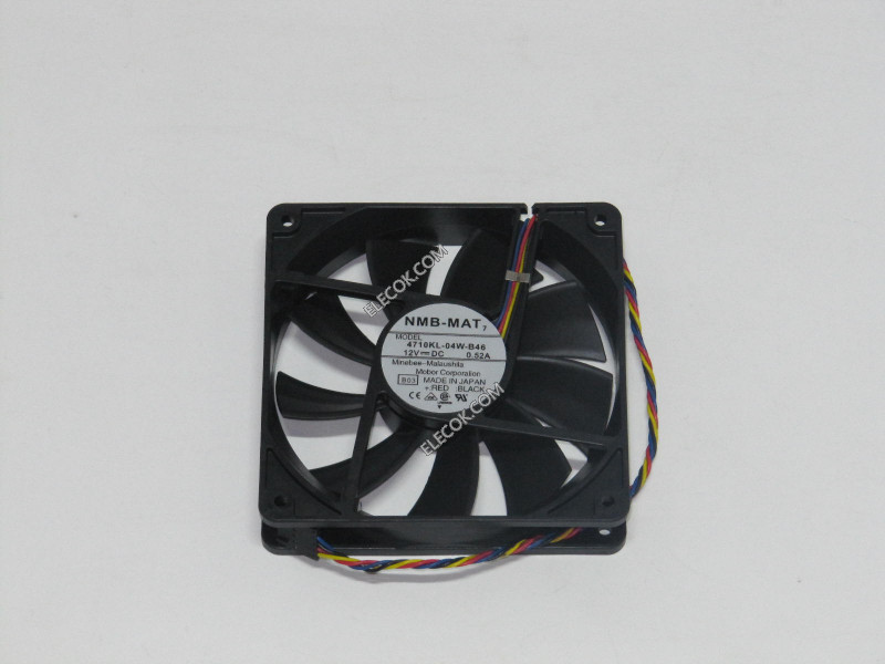 NMB 4710KL-04W-B46 12V 0,52A 6,24W 4wires Cooling Fan 