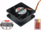 Superred CHA6012CB-A Server - čtvercový Ventilátor sq60x60x25, w135x3x3, 12V 0,16A 3 vodiče 